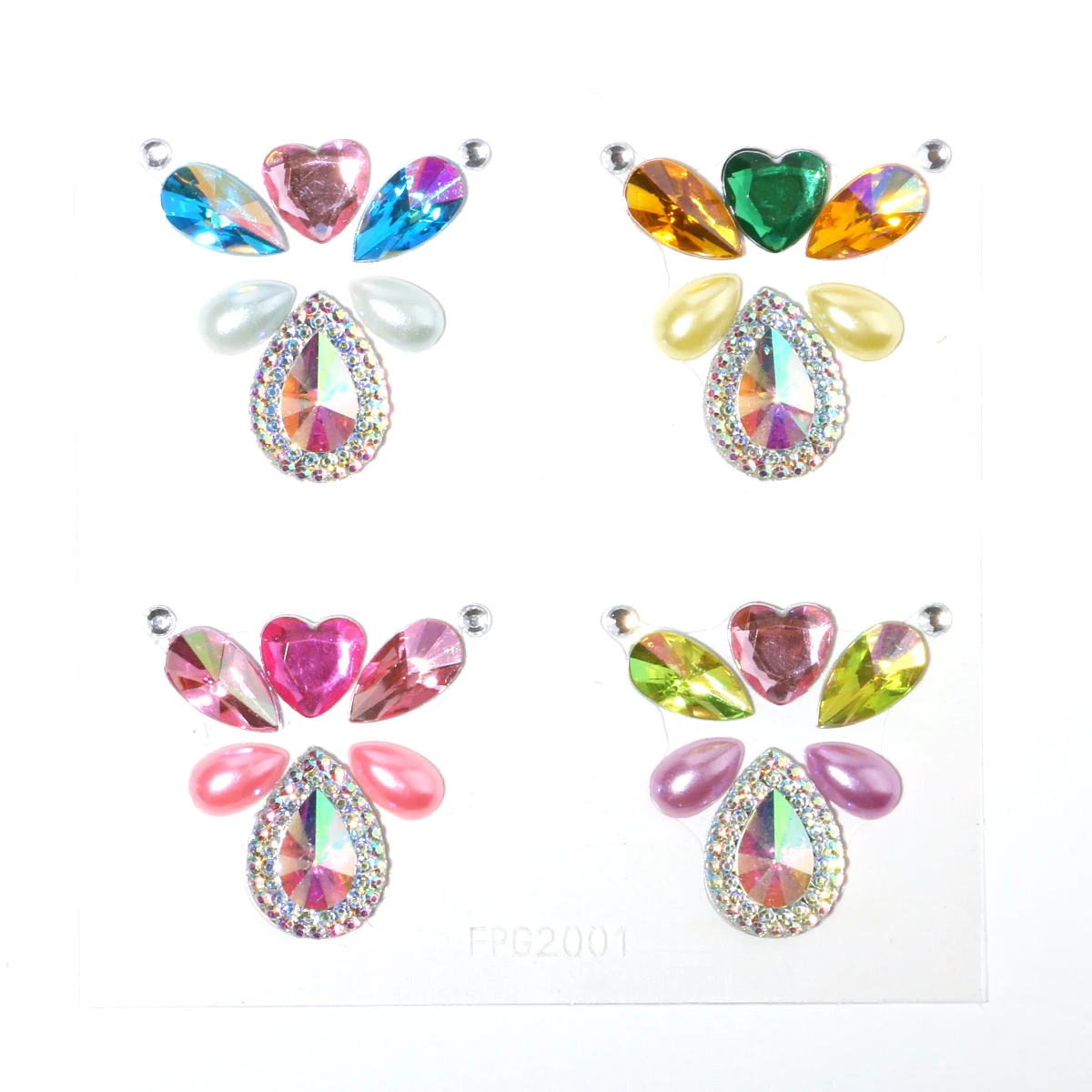Resin drill tattoo Crystal Stickers mermaid face Rhinestones breast Gems jewel stickers Makeup flash decorations