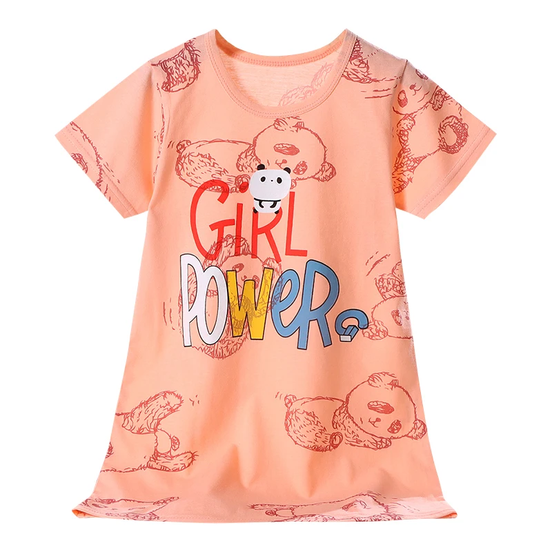 Best price kids girls clothing sets cotton pajamas nightgowns wholesale summer clothes