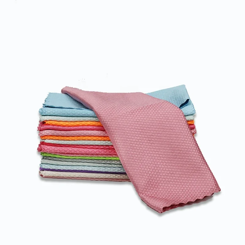 6PK Fish Scale Microfiber Polishing Cleaning Cloth,Reusable Multi-Purpose Nanoscale Cleaning Cloth.