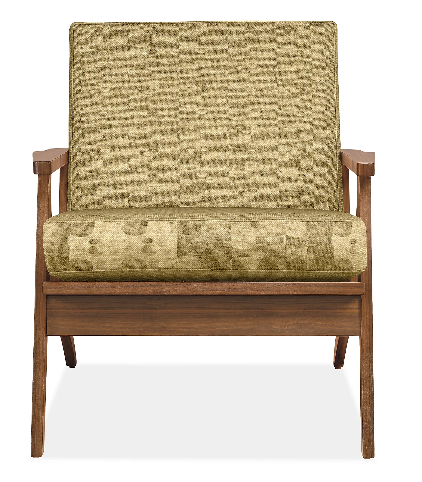 Modern Chair for Living Room Dining Solid Wooden Chair with Soft Cushion Seat Outdoor Style Upholstery Wooden Legs