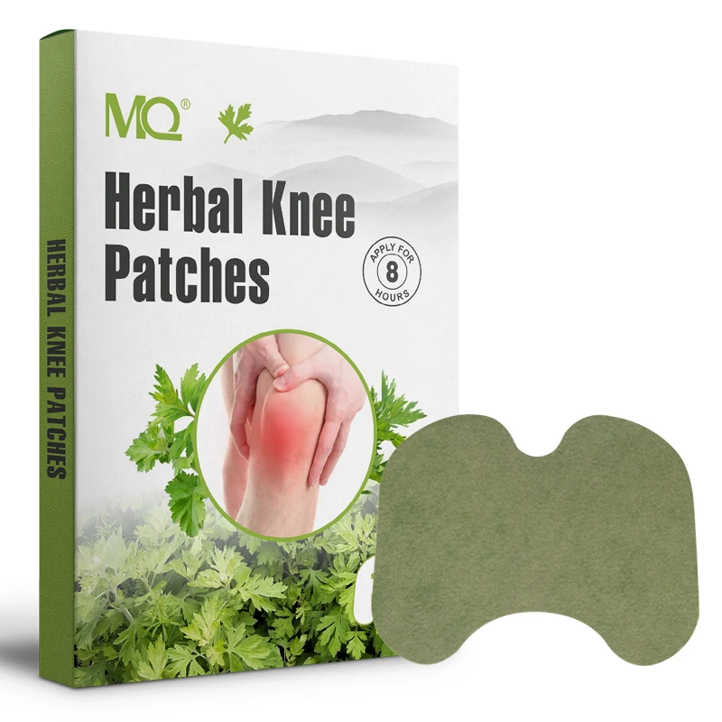 hot selling herbal knee patches 12 patches/box chinese wormwood herbal patches relief knee pain wormwood