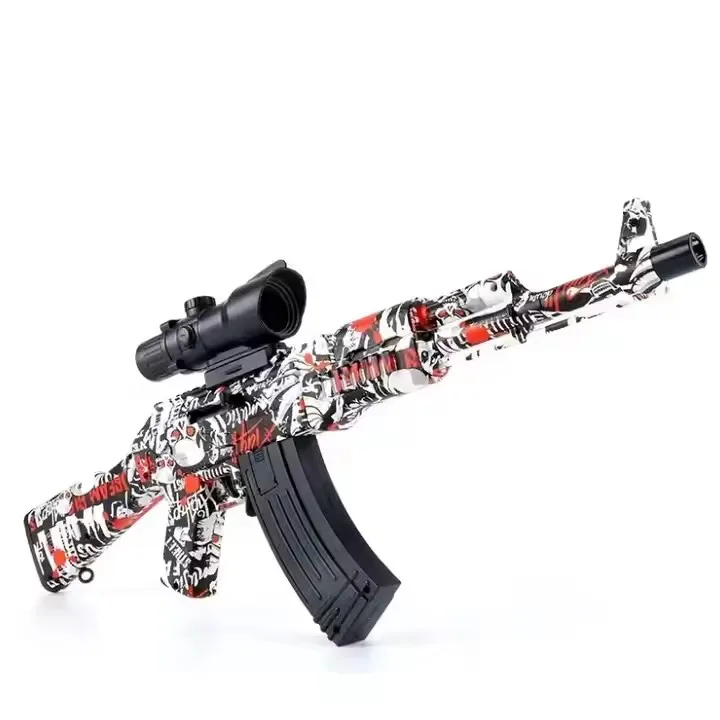 Электрический игрушечный пистолет унисекс Hidrogel AK47 гелевый шариковый бластер мягкая пластиковая винтовка M4 игрушка для мальчиков и девочек