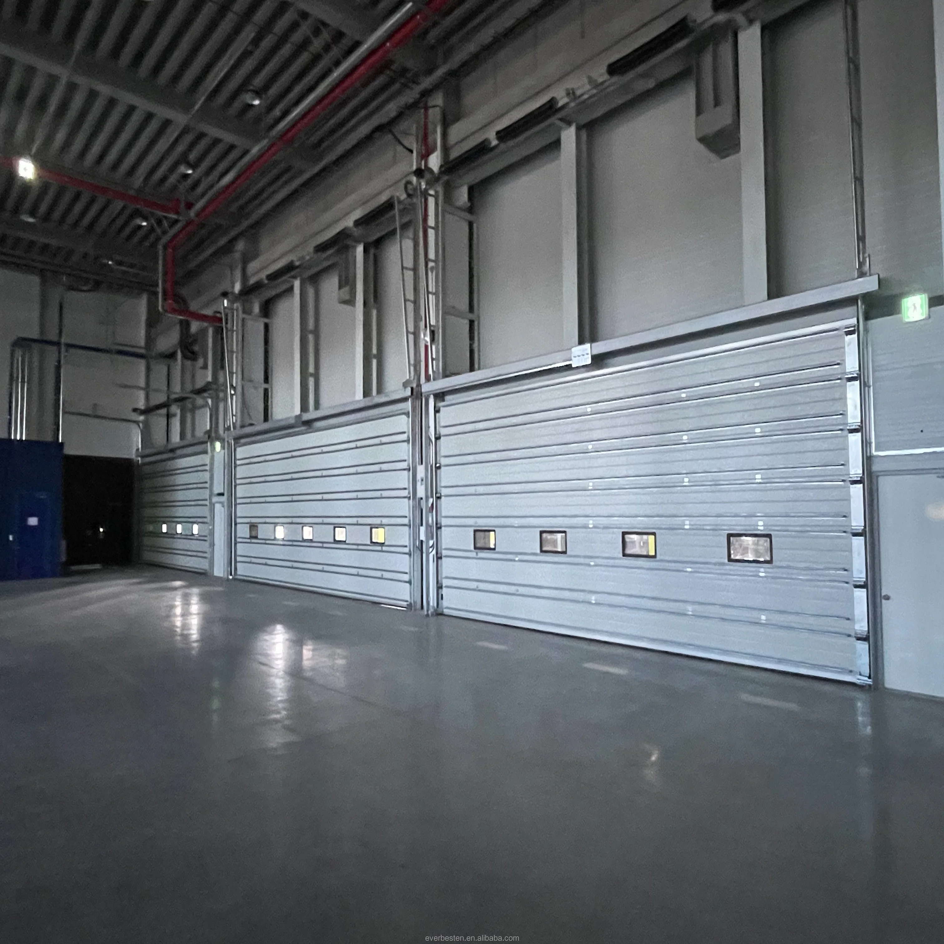 2024 Everbesten Hot Selling Automatic Industrial Warehouse Sectional Door with 40mm Panel