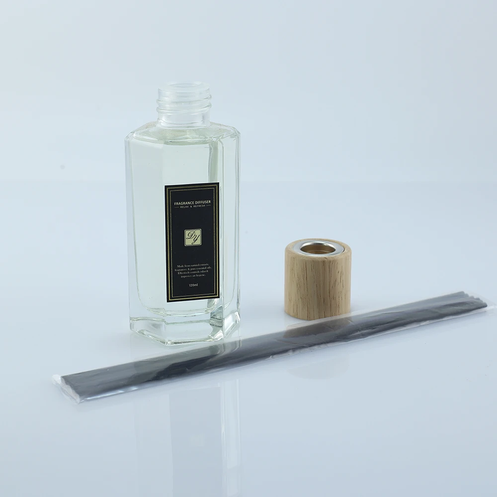 Wholesale custom natural flower home fragrance luxury essential oil reed diffuser rattan sticks refill oil for hotel 120ml OEM