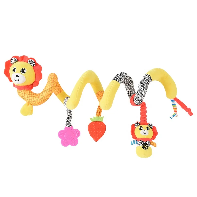 customizable Good Night Baby Toy Customized Plush Stuffed Toy Kids Lion Cat Monkey Elephant Panda Crib Stroller custom Toy