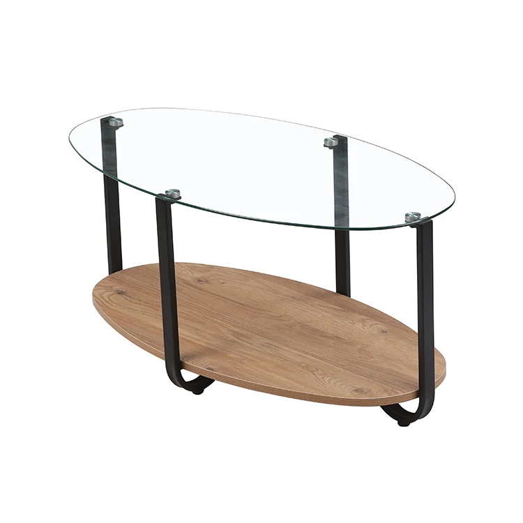 Free Sample Engine Wooden Modern Circle Clock Gemstone Mirrored Diamond Marble Effect Epoxy Coffee Table