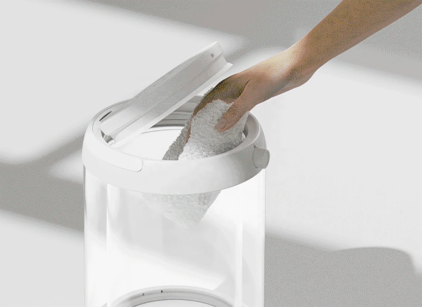 Electric Warm Mist Humidifier Visible Glass Tank Disinfection Function Hu Mist Output PP Unique 24 Touch Panel Free Spare Parts