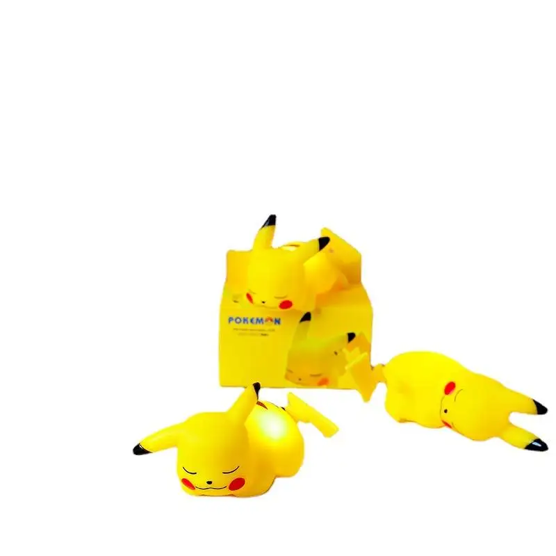 LED Night Light Touch Switch Control Cartoon Bedside Lamp Pikachu Kids Night Lights For Bedroom Home Decoration Table Lamp