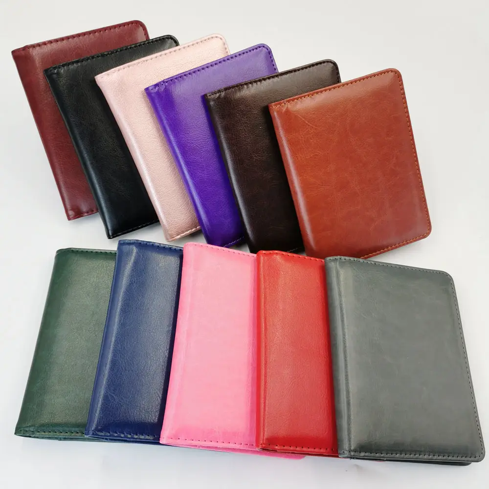 Factory Wholesale  Travel Document Organizer  Wallet Pu Leather Cover RFID Blocking Blank Passport Wallet