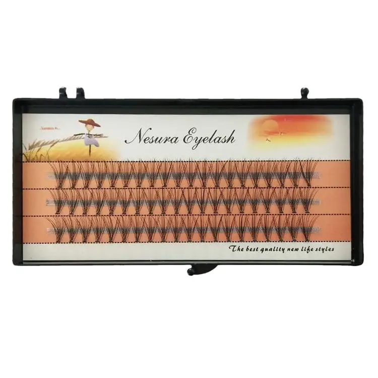 
0.07mm Individual Eyelashes C Curl 10 Roots Grafting False Lashes Single Cluster Natural 10 60 Clusters Self Grafted Eyelashes 