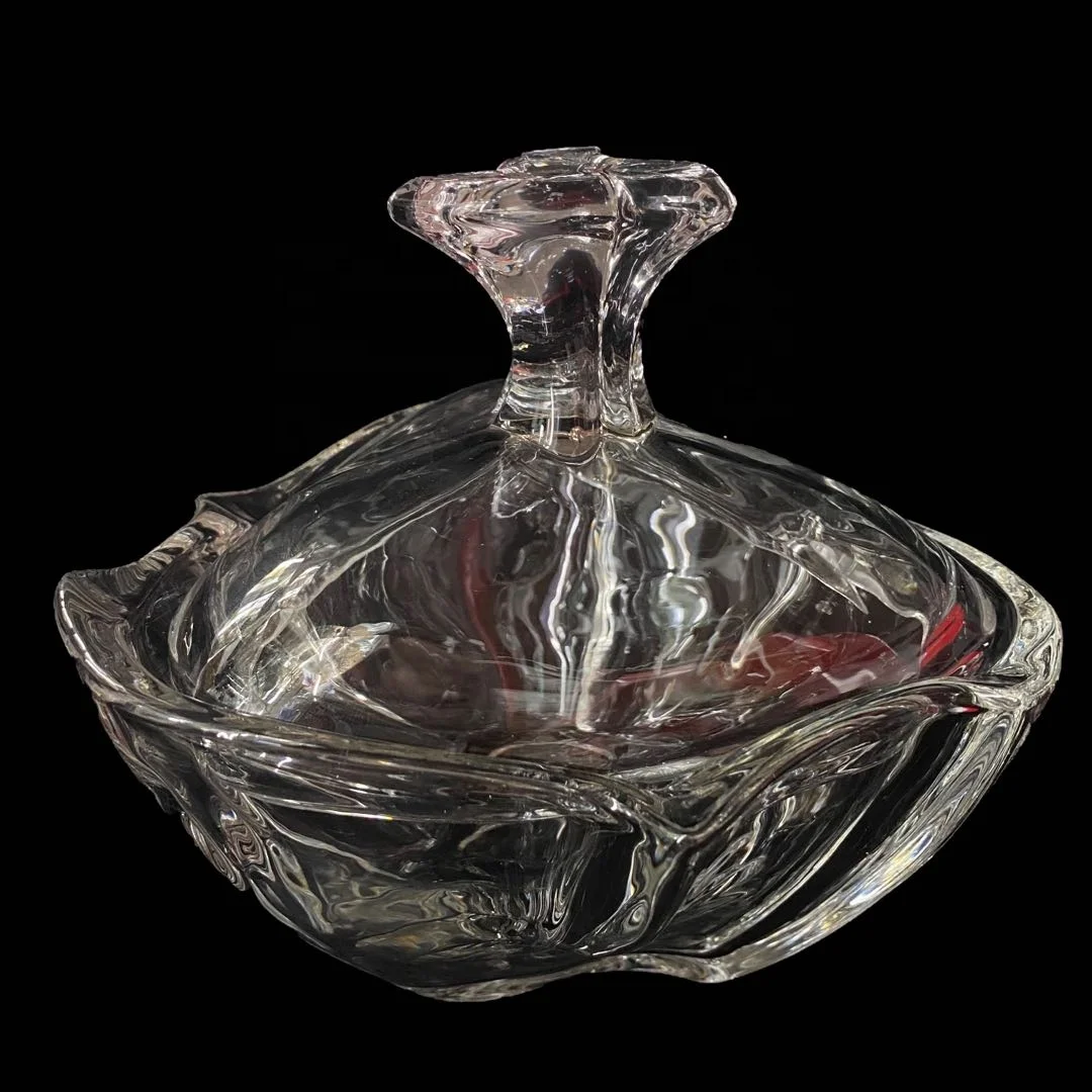 
2021 hot glass sugar bowl spice jar with lid for wedding holiday or household 