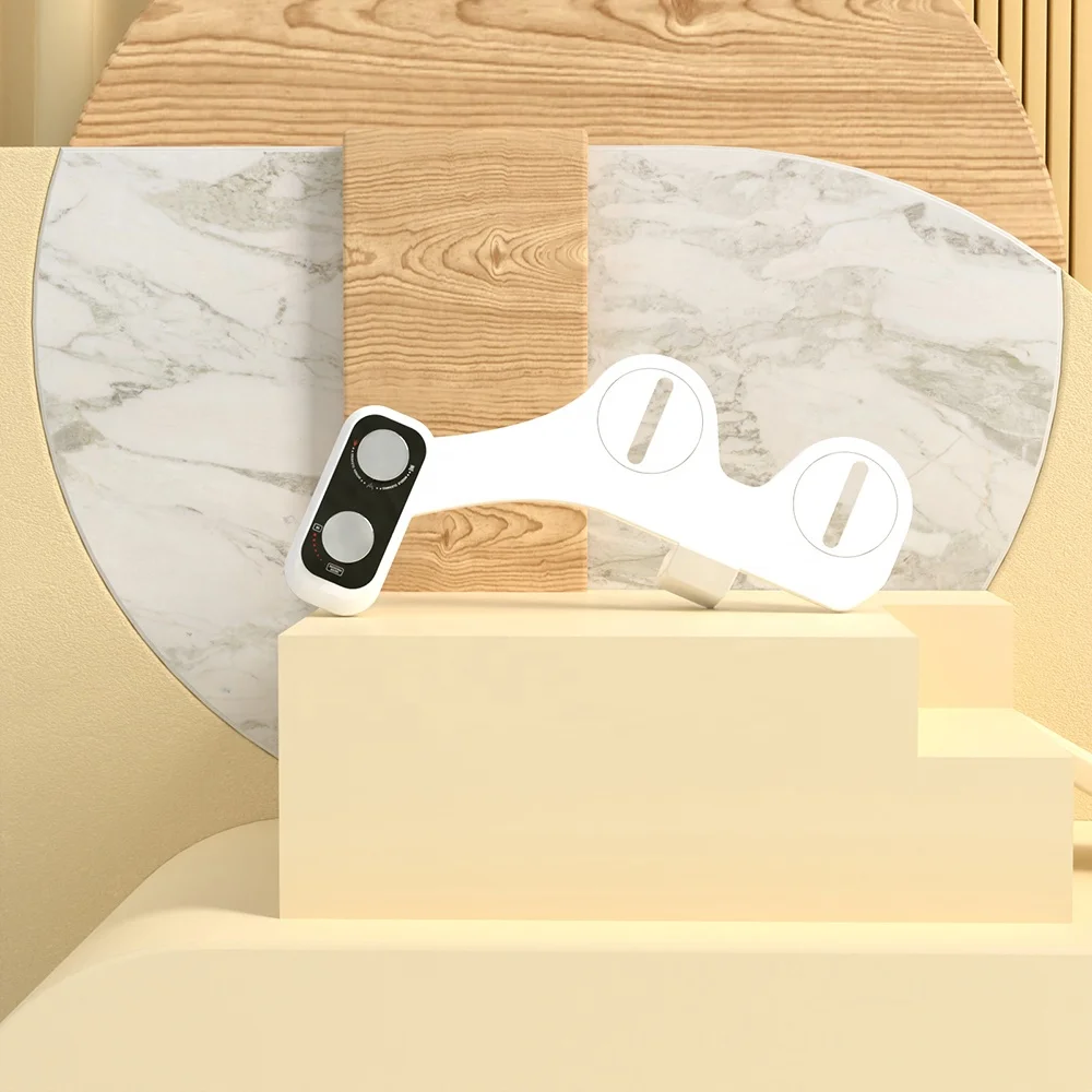 Non Electrical Bidet Dual Nozzle With Self Cleaning bidet Sprayer Feminine And Posterior Wash bidet