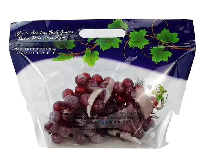 China factory supply accept custom plastic fruit packaging bag grapes packaging bag