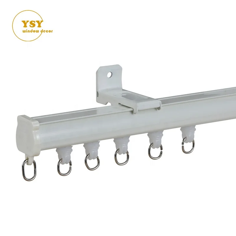 High Quality Smoothy Hanging Drapery Railing Rod Track Gliders System Curtain Rails Aluminum