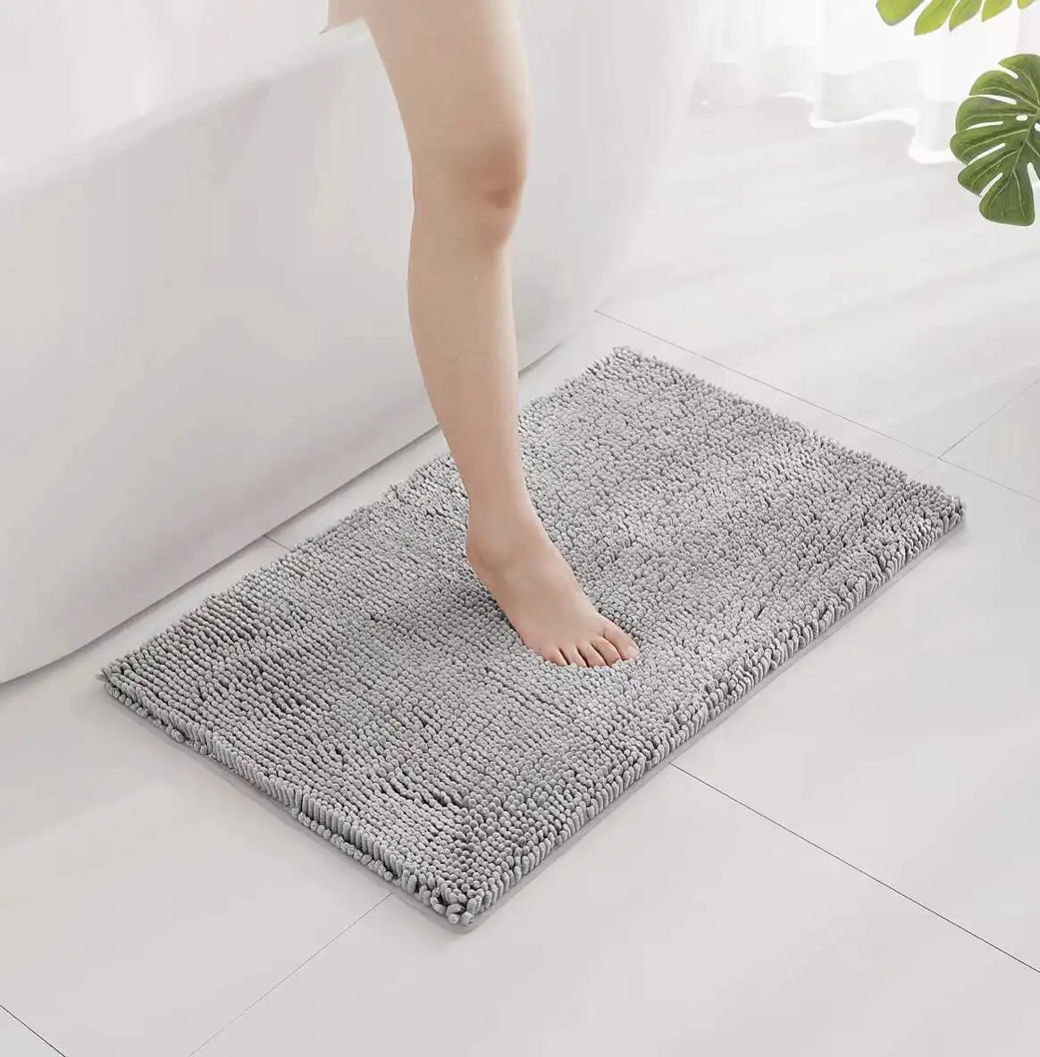 Bathroom Rugs Set 2 Pieces Anti-Slip Bath Mat Set Toliet Floor Mat Absorbent Mats