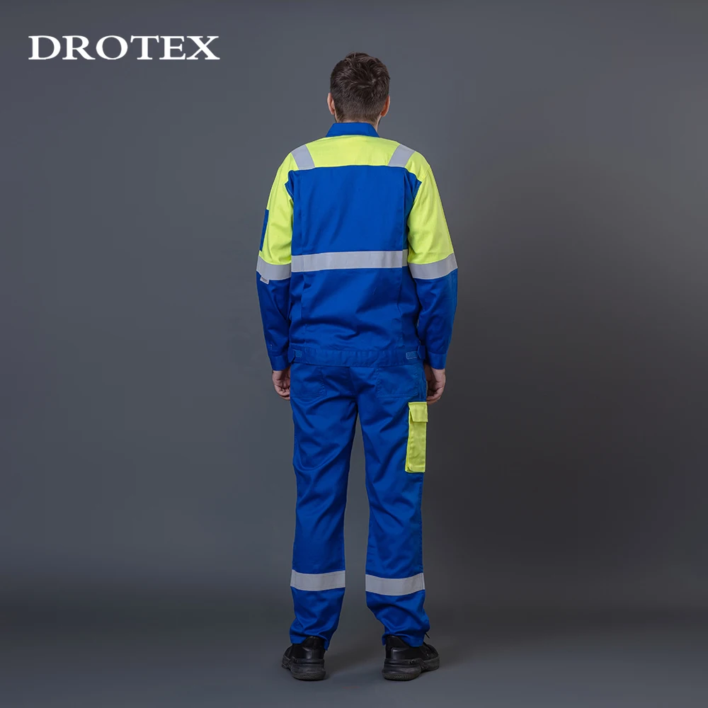 Vintage Fire Resistant Firefighting Jacket Pants Working Clothes Reflective Occupational Safety Suits