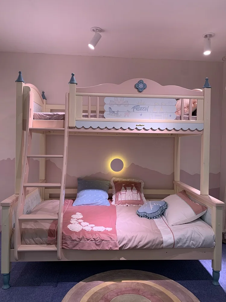 Kid bed room furniture girl Lowest Price Kids Bedroom Solid Wood bed