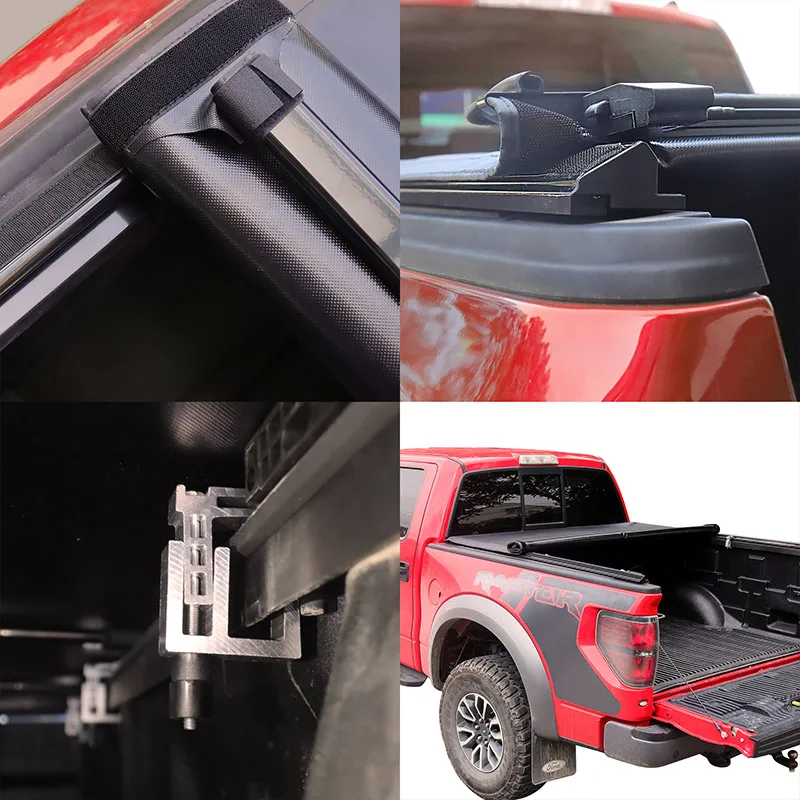 hot sales Ford pickup accessories soft roll up tonneau cover truck bed cover for F150 ranger  fiat strada  isuzu dmax