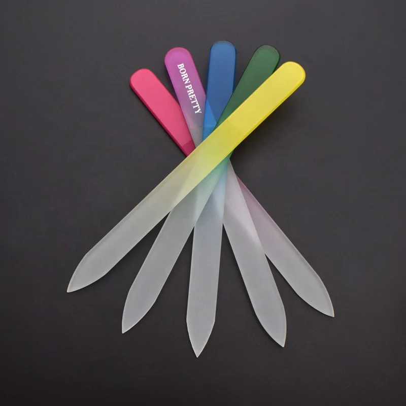 Wholesale permanent glass nail file with Eco-Friendly EVA pouch