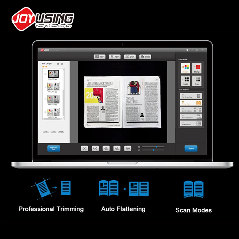 Joyusing V160 Pc Free Powerful Ocr Supporting High Resolution A3 Book Scanner Document Camera Pdf Reader