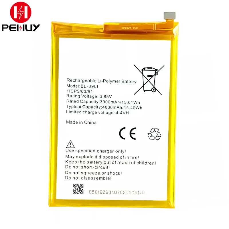 BL 39LI 4000mAh 3.8v lithium ion digital mobile phone batteries aaa for ITEL A56 W6004 battery