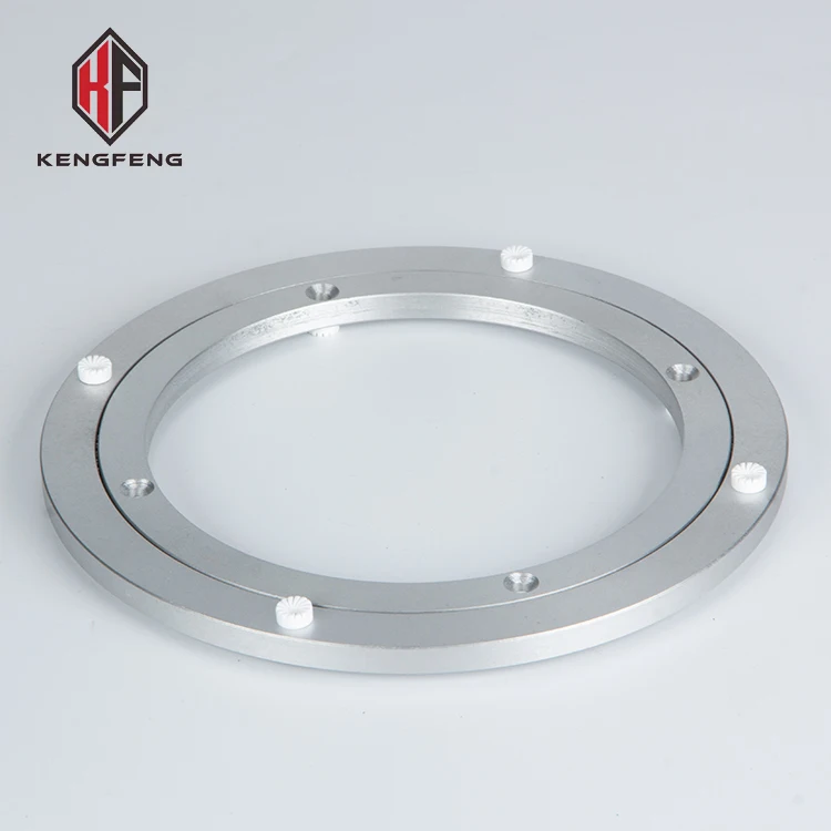 360 degree non return silver aluminum turntable bearing furniture dining table 5 inch lazy susan swivel bearings