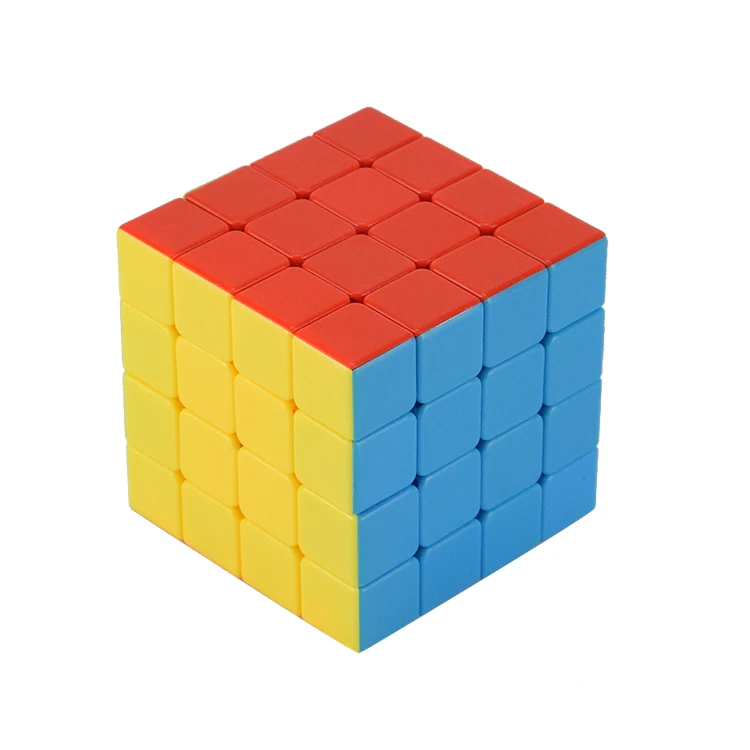 Educational Toys Durable Fourth Order Real Color Compete In Speed Plastic Magic Puzzle Cube For Kids 4*4*4 Magic Cube