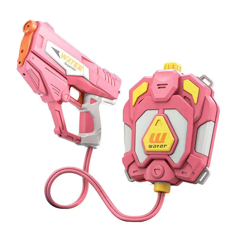 2024 Hot New Design high power backpack water gun children play outdoor water war electric water gun toys