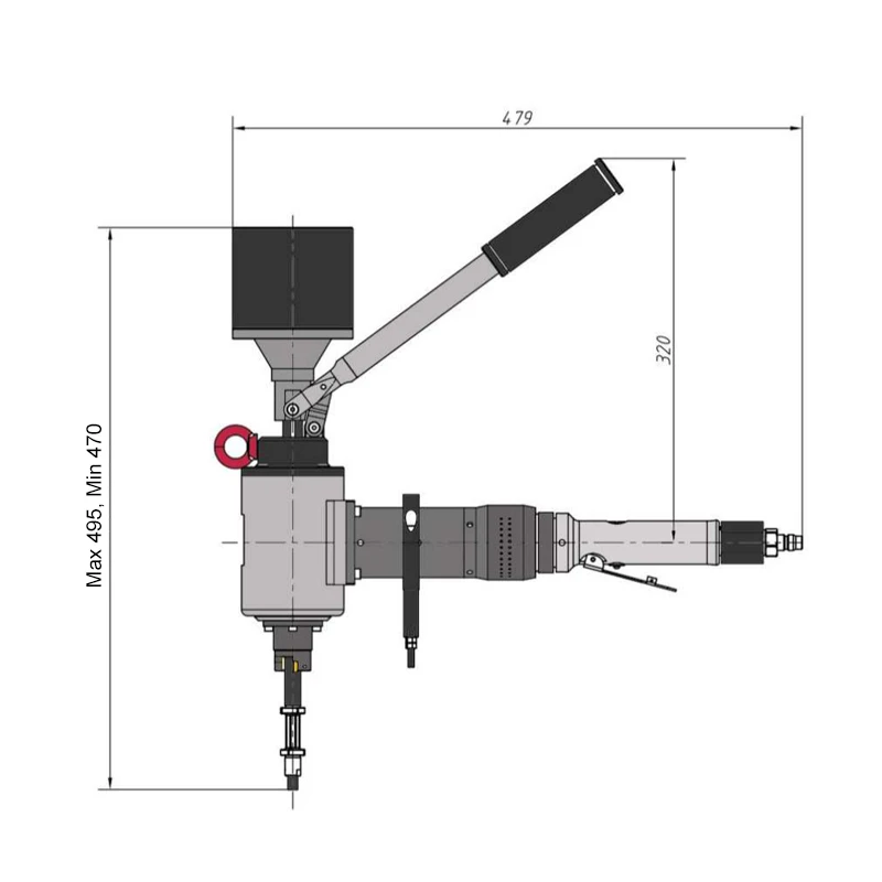 The Mongoose is a torque free beveling machine for power station Heat Exchanger Tube Pipe Facing Beveling And Removing Machine