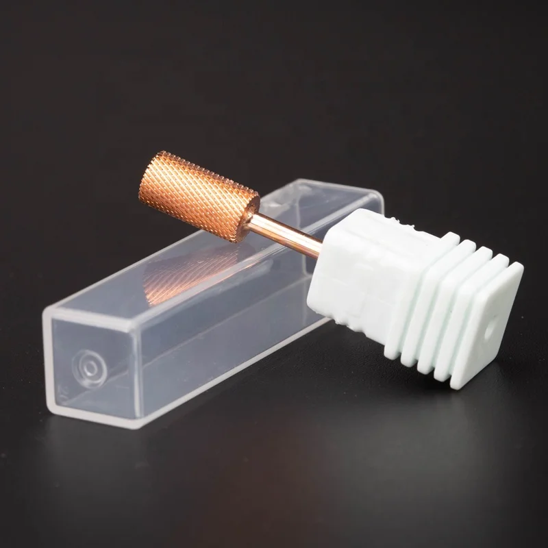 Fine Medium Coarse Super Quality Large Barrel Professional Safety Tungsten Carbide Rose Gold Nail Bit in Stock