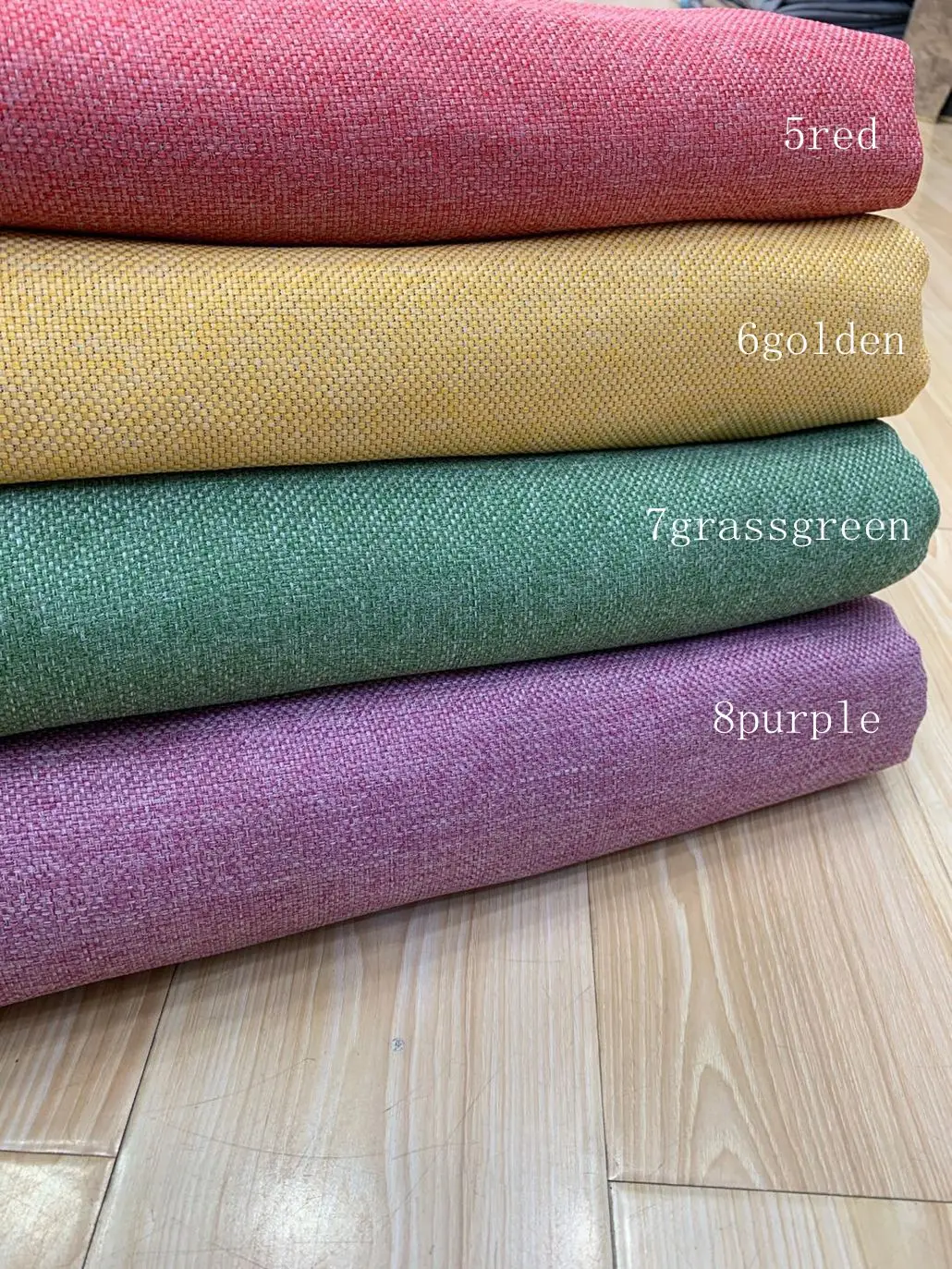 Ready stock all our website linen blackout printed fabric curtains for window