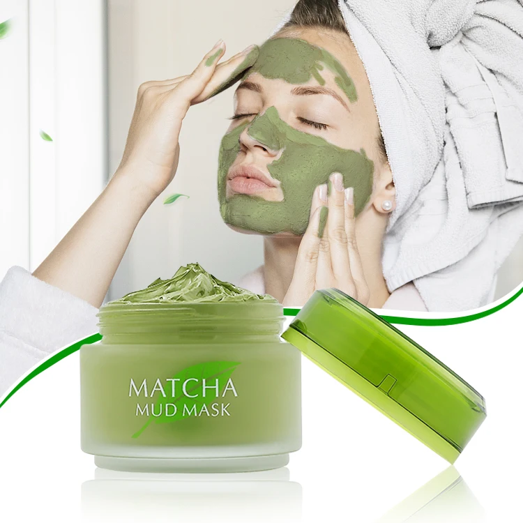 Wholesale Clay Green Tea Wrinkles Removal Nourishing Moisturizing Skin Whitening Super Matcha Mud Facial Mask