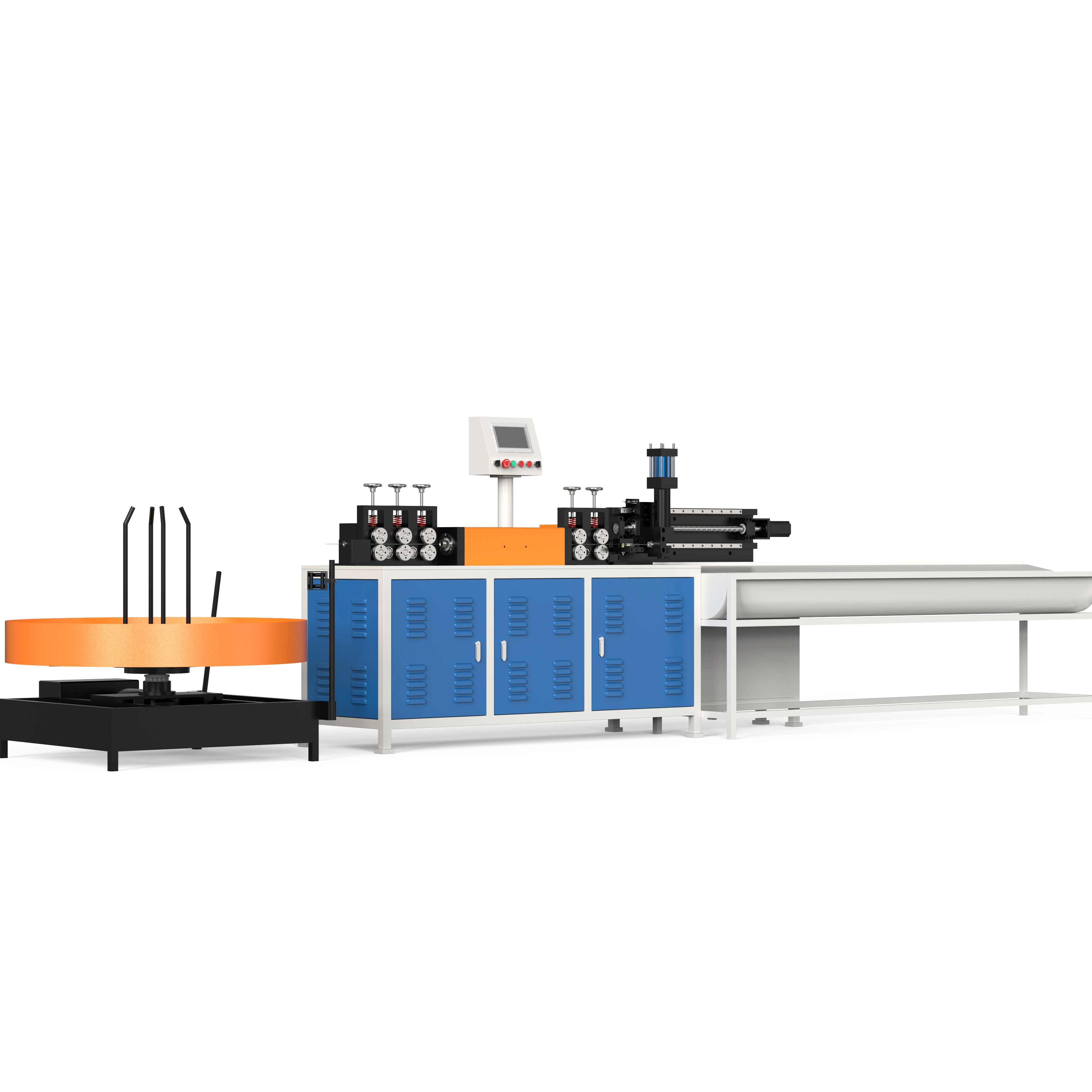 1.5-7mm Automatic Iron Stainless Steel Flat Metal Wire Straightening Cutting Aluminium Rod Copper Wire Straightener Machinery