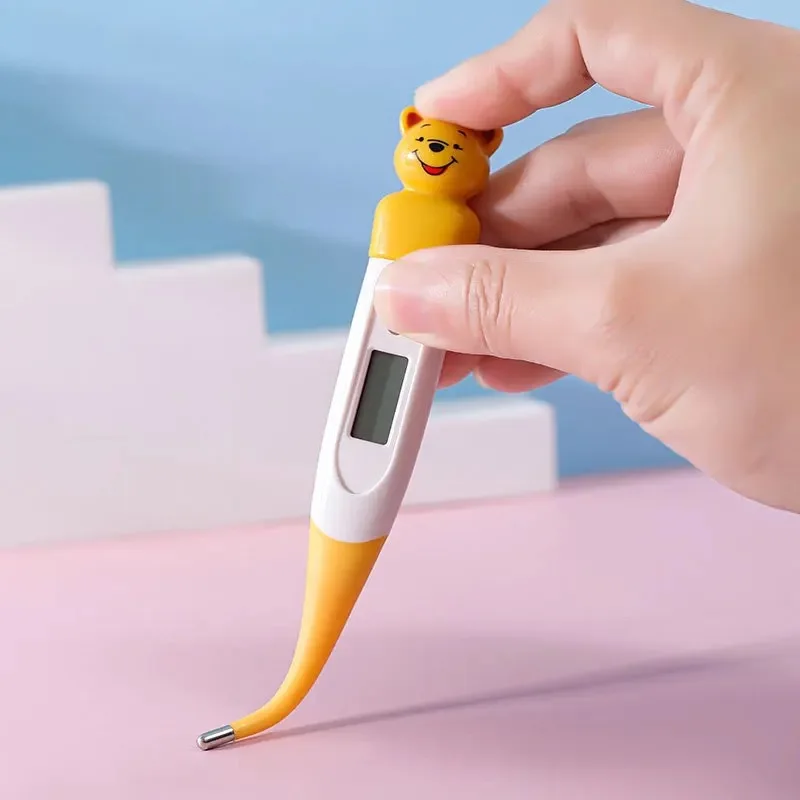 High Quality 24 hours household smart cartoon soft duck Baby care head digital armpit use infrared thermometer for children baby