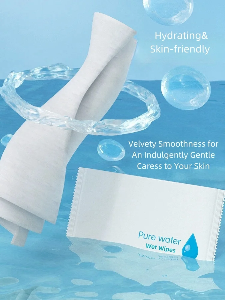 High Quality Single Pack Cleaning Wet Wipe Custom Print Logo Individual Packaging Mini Pack Wipes for Restaurant