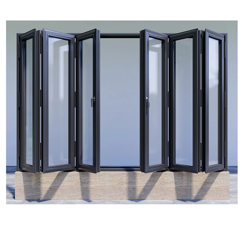 Hot Sale Commercial Household High Quality Left and Right Folding Window Wind Pressure Resistant Folding Windows