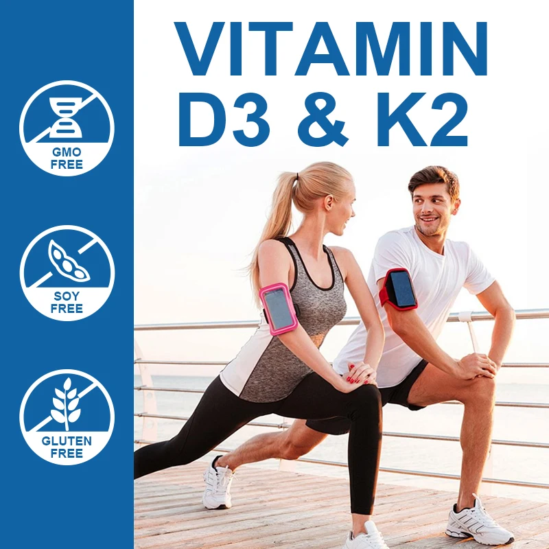 Wholesale and OEM processing of two in one vitamin D3+K2 capsules from the source factory in stock