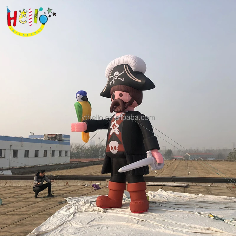 Customized Inflatable Pirate Captain Cartoon Characters inflatable theme park pirate animatronic