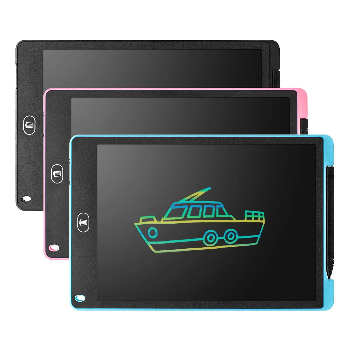 Office Home LCD Writing Tablet Digital Drawing Tablet 12 Inch Erasable Handwriting Pad E Ink Writing Tablet