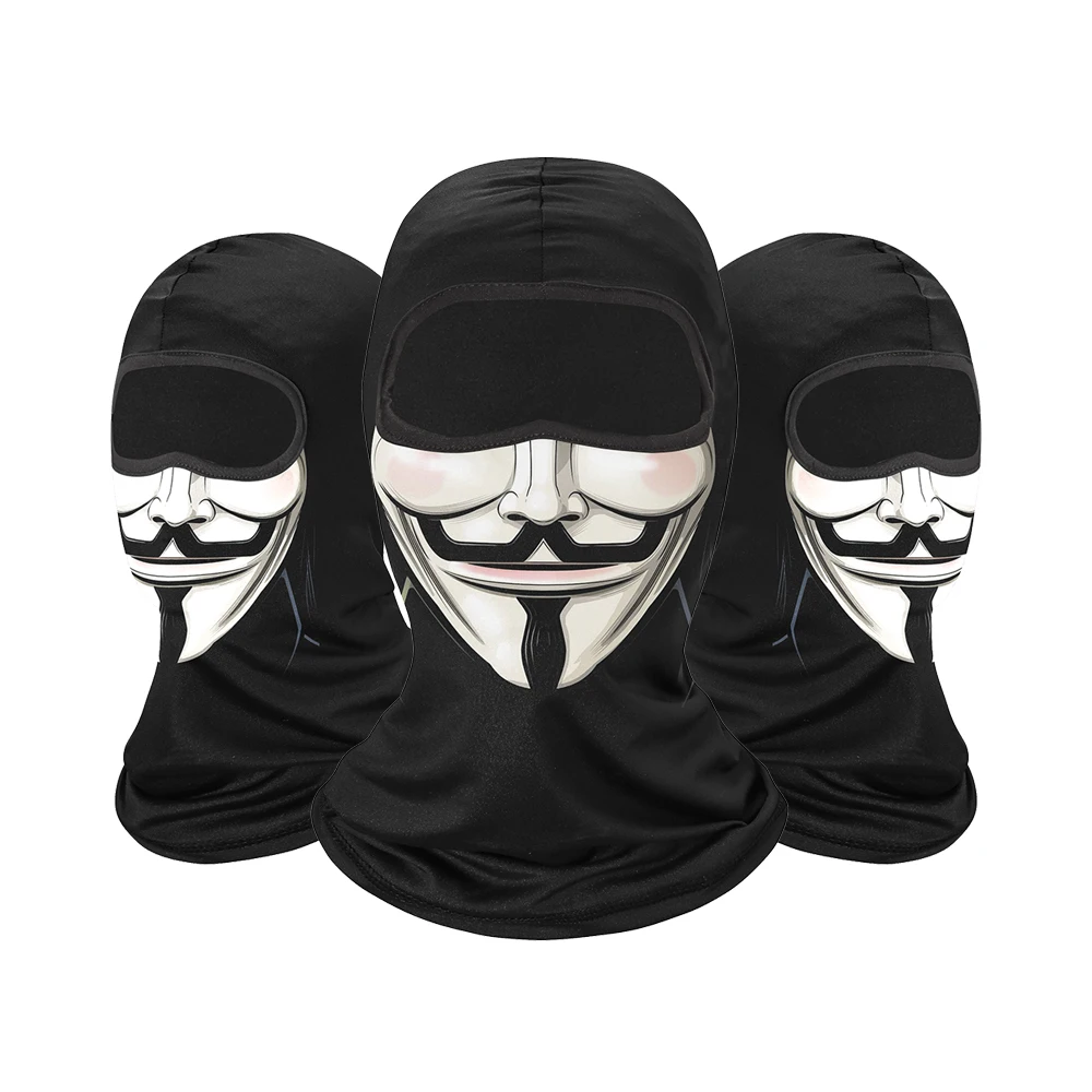 OEM Windproof Motorcycle Hood 1 Hole Sunscreen Ski Maskss Face Ninja Mask Cycling Balaclava Hats