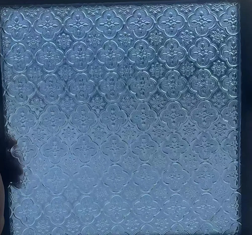 Decorative glass 5mm,6mm,8mm bronze ultra clear  moru fluted textured reed patterned glass