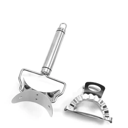 Stainless Steel Dumplings Mold Manual Dumpling Skin Maker Jiaozi Device Pack Clip Machine Dough Cutter Kitchen Pastry Tools