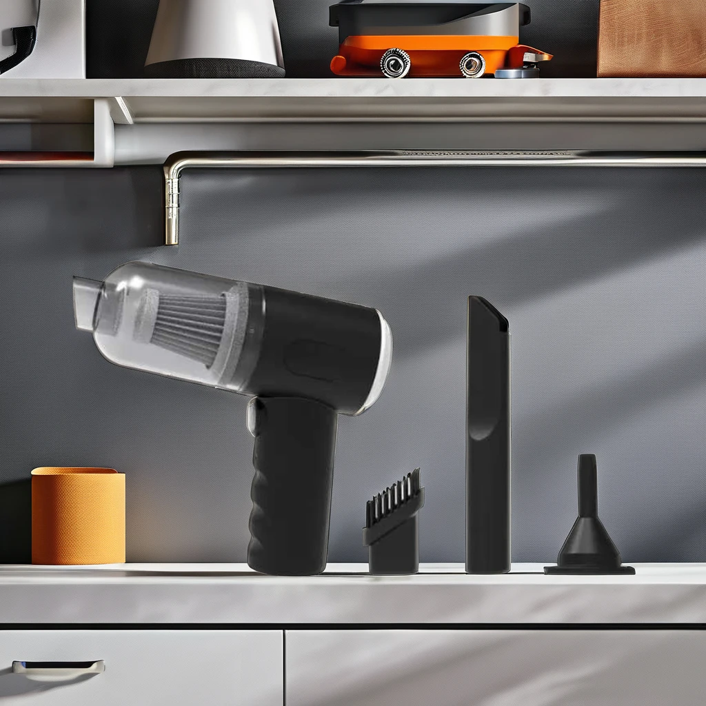 40,000RPM 3000PA USB Rechargeable Portable Handheld 3-in-1 mINI Car Vacuum Cleaner  with Suction and blower for garage household