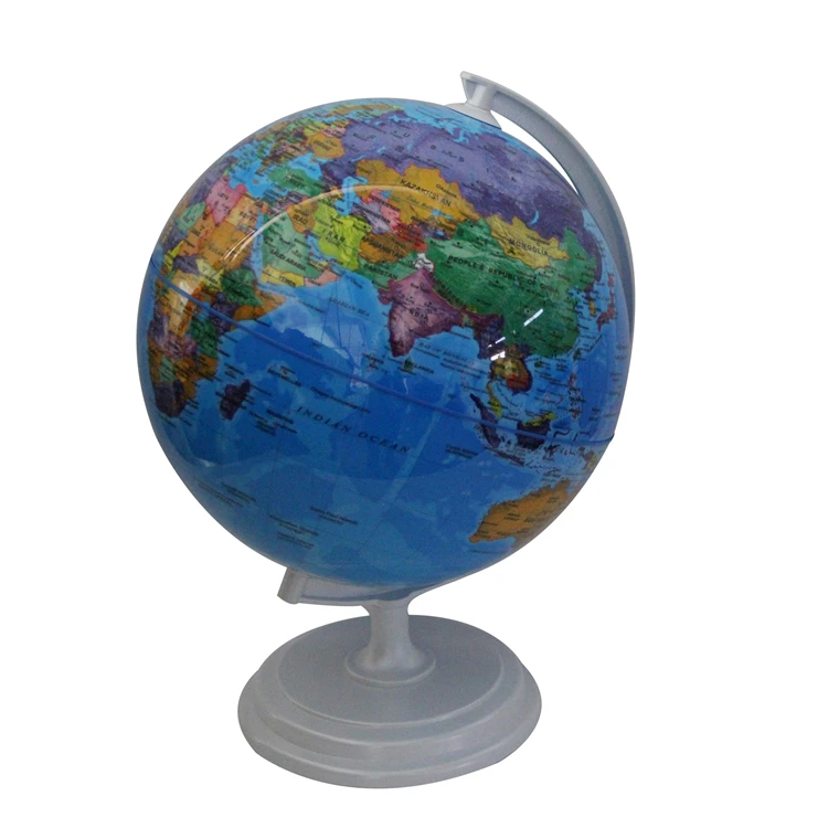 Office and school supplies for decor teaching plastic rotating 17cm world globe