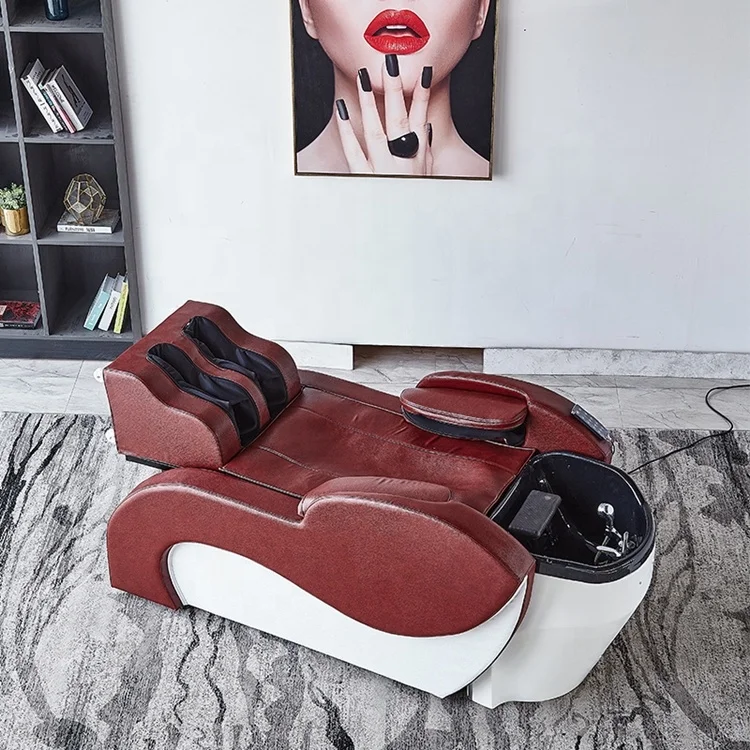 
Electric hair washing shampoo chair head washing body massage shampoo bed for barbershop use 