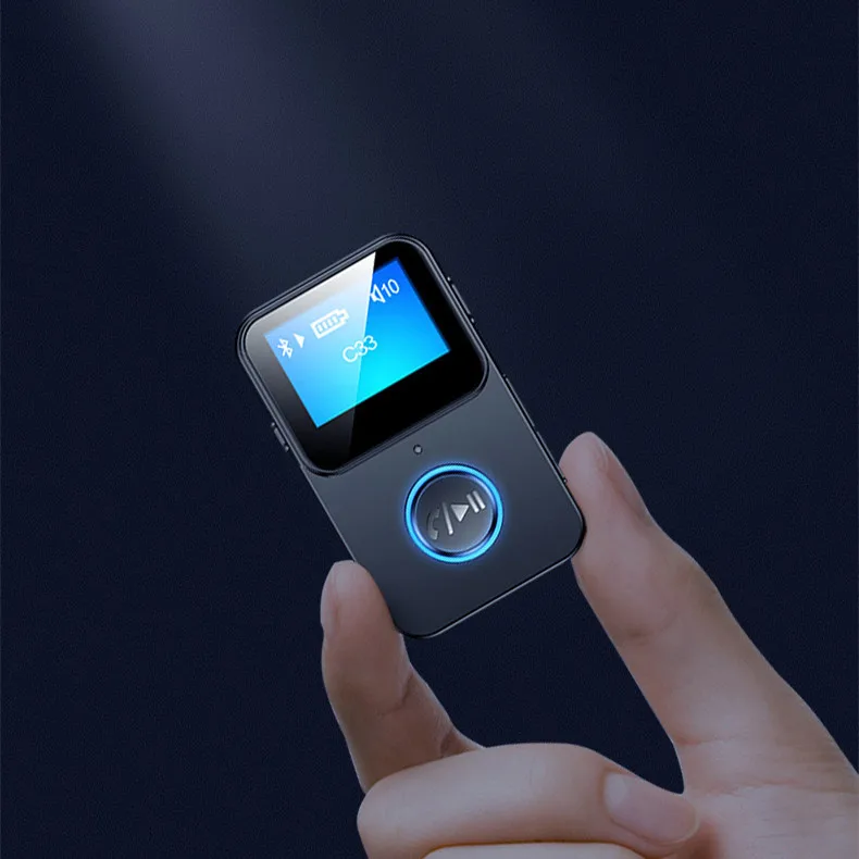 Best sale sport mini wireless car  mp3  player music  One-piece call with microphone for running