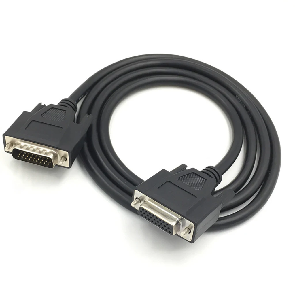 China Manufacturer black 9 15 25 Pin DB Male To Female Serial Cable