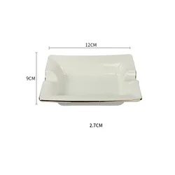Wholesale Creative Designs Porcelain Shape Custom Cigarett Ashtray in stock ready packing for amazon seller