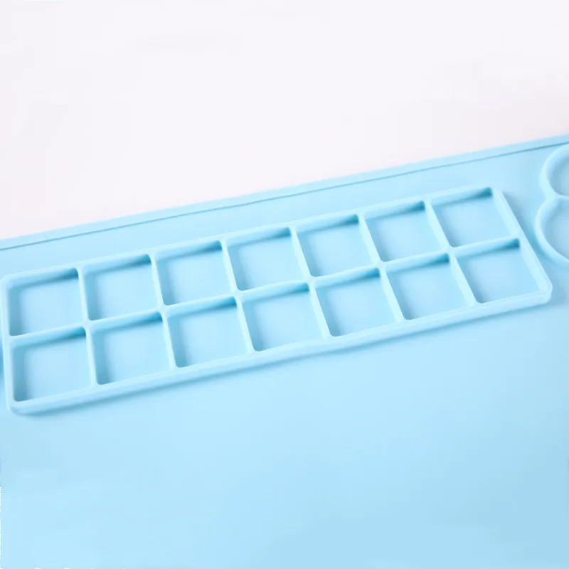 Silicone Painting Mat Silicone Craft Mat with Cup and Paint Holder for Kids Painting Art Clay DIY and Play Dough