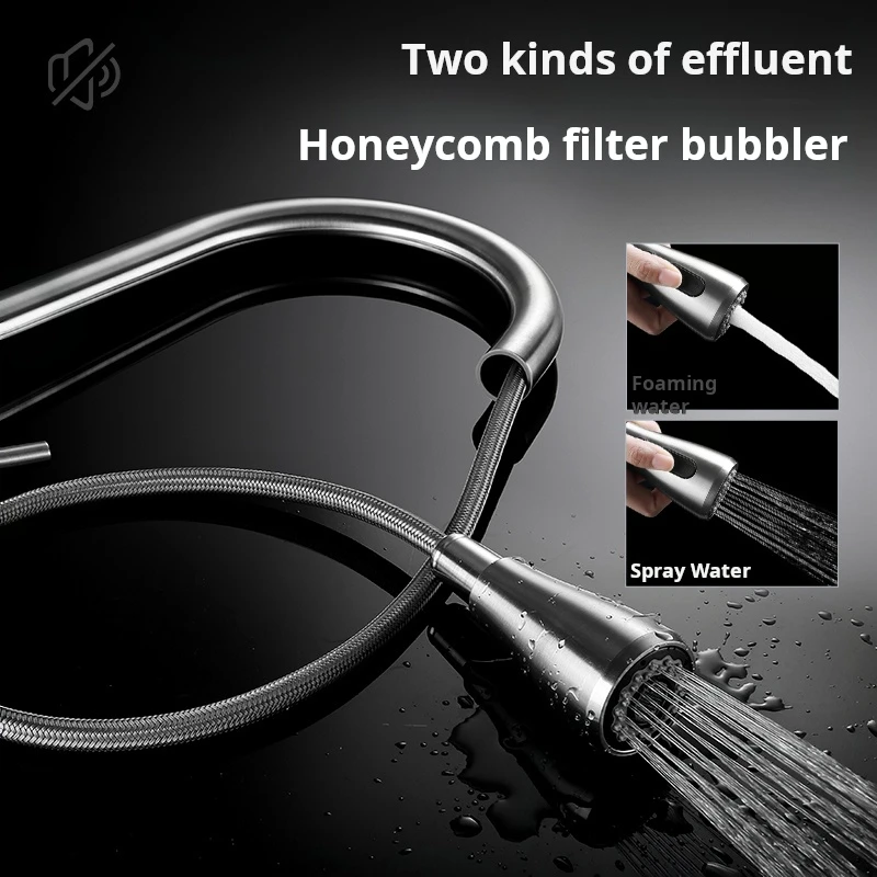 kitchen faucet stainless steel 304 water tap modern kichen kitchen taps brass pull out sprayer kitchen mixer sink faucets